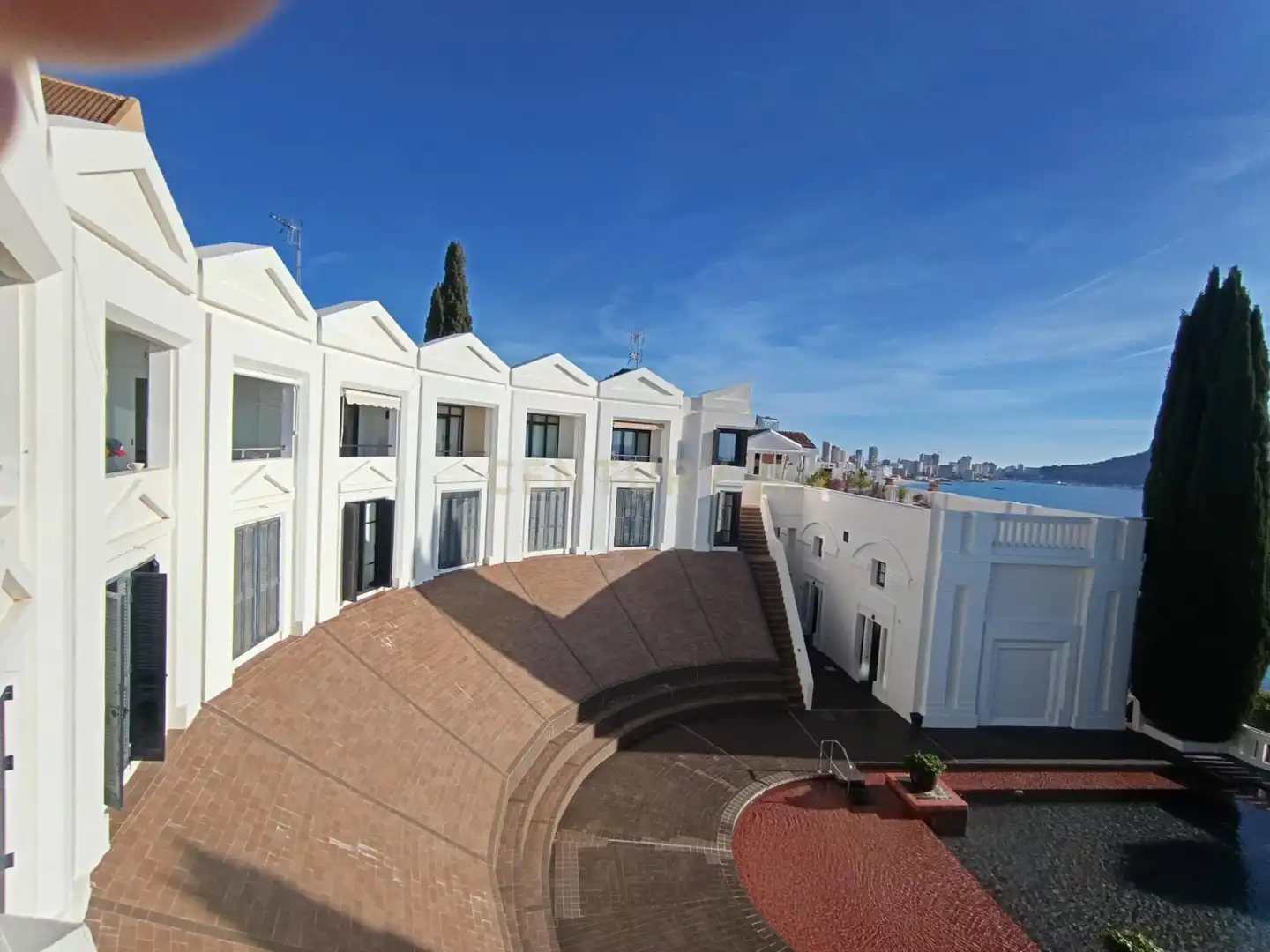 Außenansicht von Maisonette zum Verkauf in Calpe / Calp mit Klimaanlage, Waschmaschine und Balkon