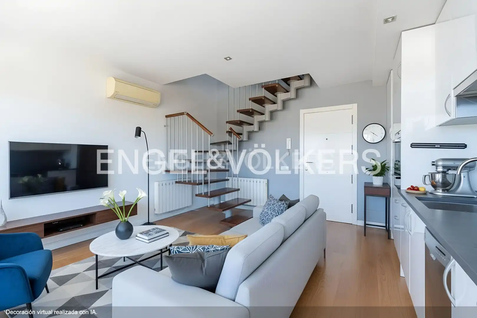 Sala de estar de Dúplex en venta en Pozuelo de Alarcón con Aire acondicionado y Calefacción