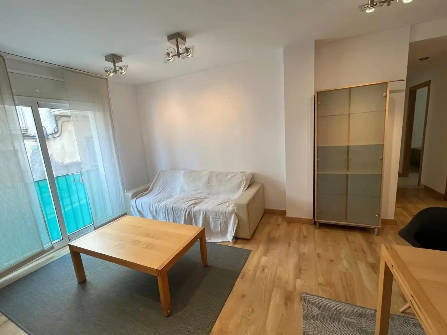 Living room of Flat for sale in Calonge i Sant Antoni  with Air Conditioner, Heating and Parquet flooring