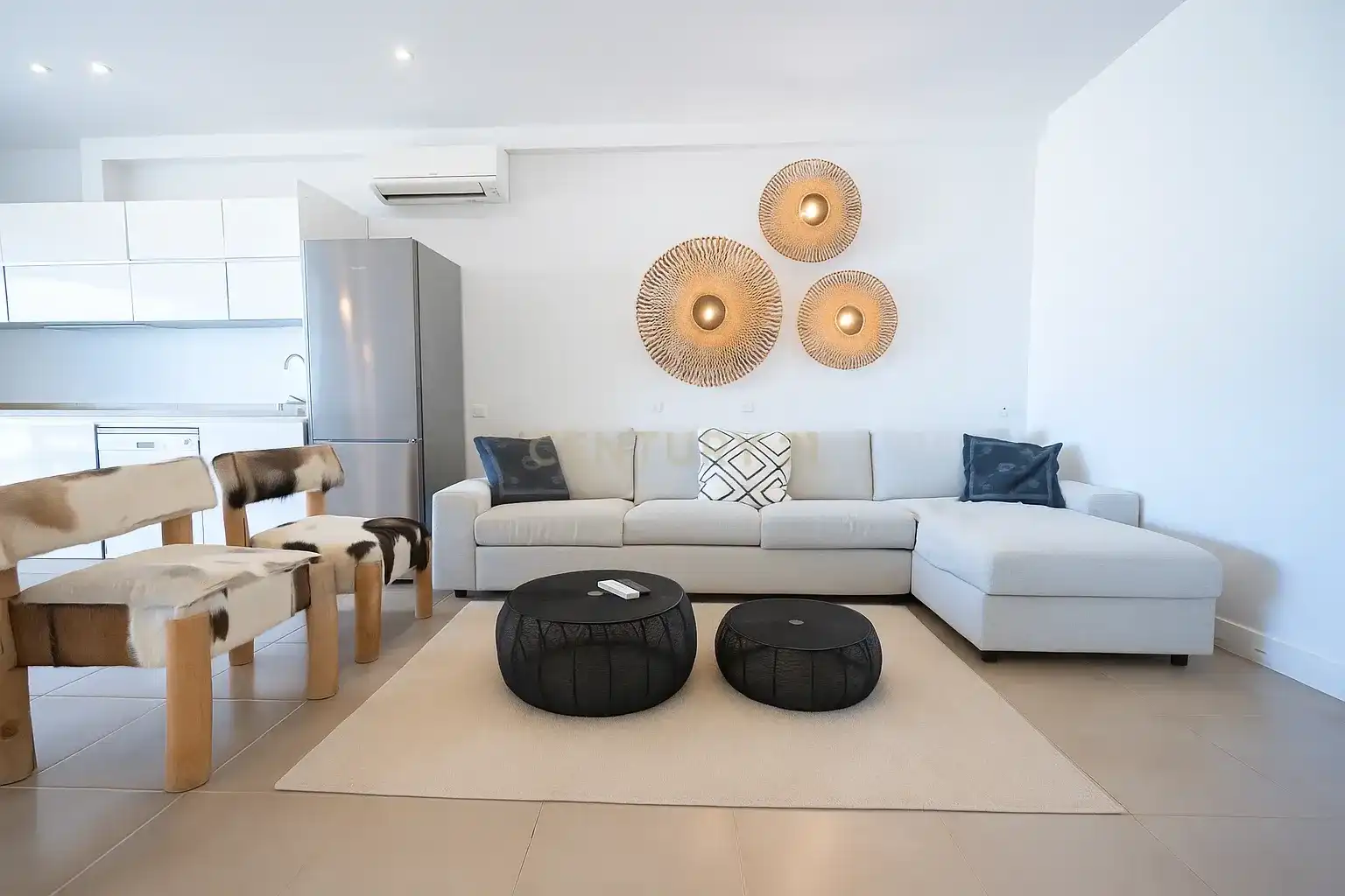 Sala d'estar de Apartament en venda en Sant Josep de sa Talaia amb Aire condicionat, Traster i Forn