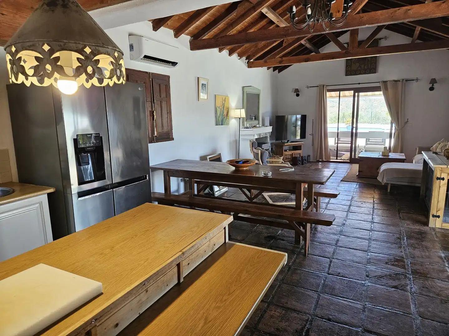 Dining room of Houses for sale in Monda  with Air Conditioner, Terrace and Swimming Pool