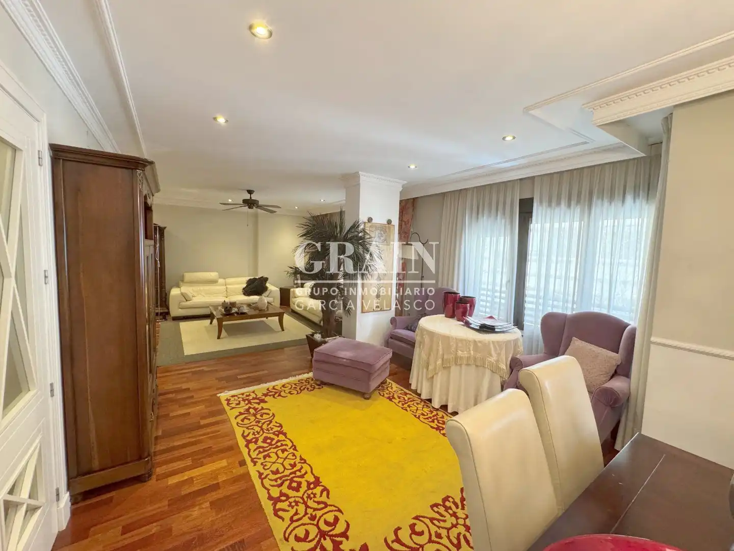 Living room of Flat for rent in Albacete  with Air Conditioner and Heating