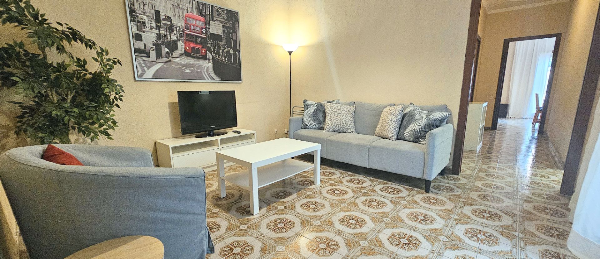Living room of Flat to rent in  Barcelona Capital  with Furnished, Oven and Washing machine