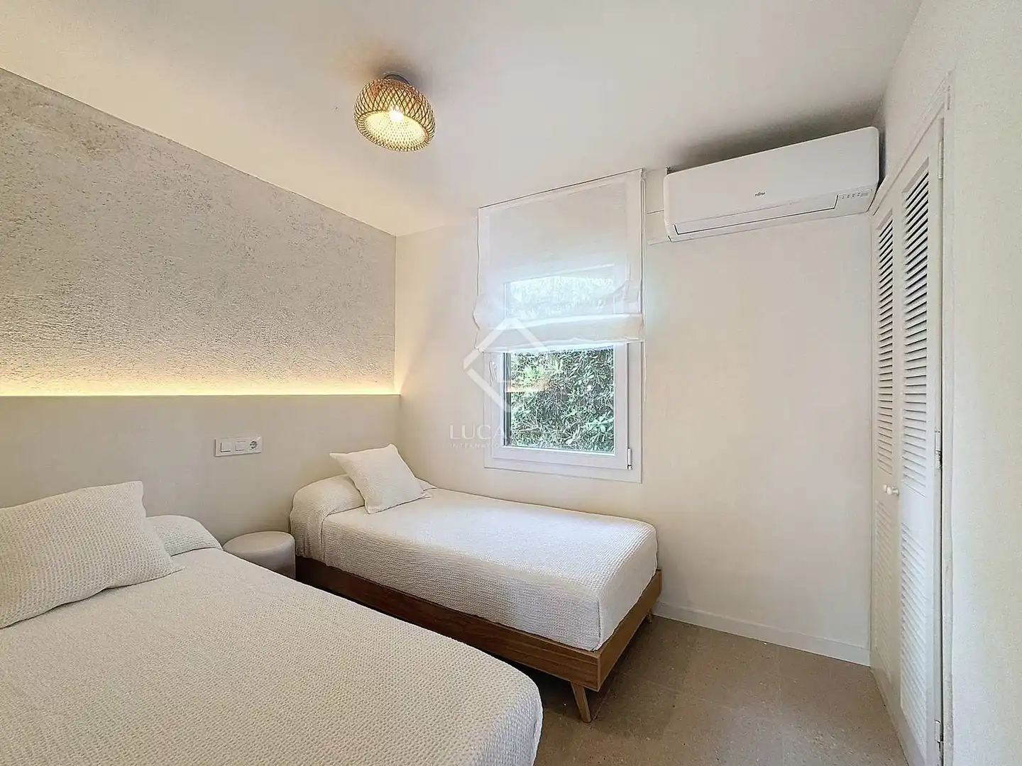Schlafzimmer von Haus oder Chalet zur Miete in Ciutadella de Menorca mit Klimaanlage, Privatgarten und Terrasse