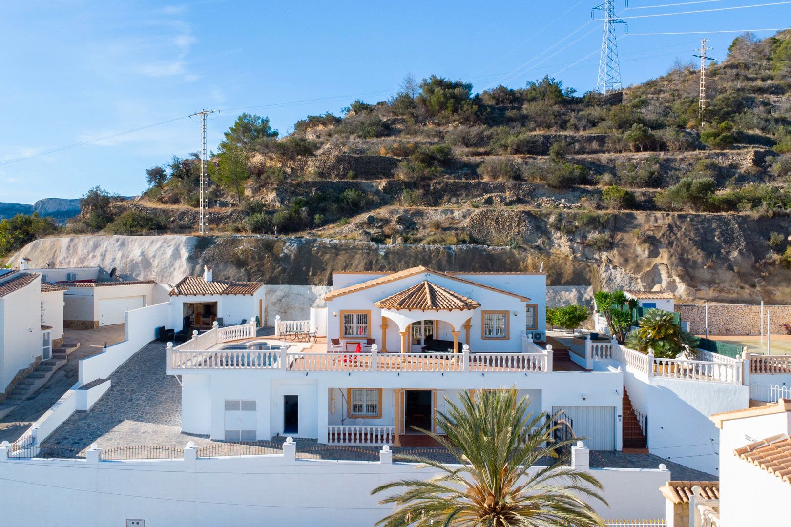 Exterior view of House or chalet for sale in Calpe / Calp  with Heating, Terrace and Swimming Pool