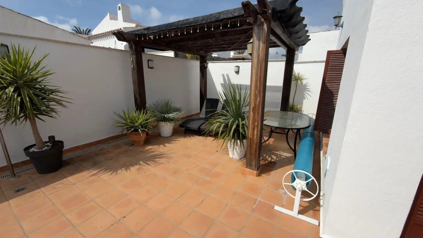 Terraza de Casa o chalet de alquiler en Murcia con Piscina y Amueblado