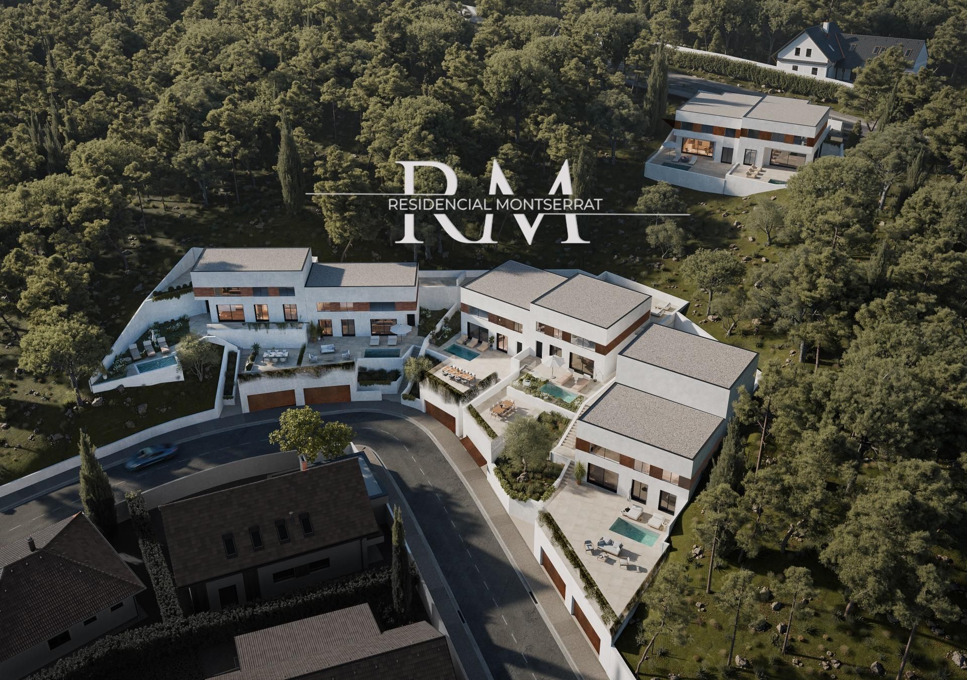 Vista exterior de Casa o xalet en venda en Sant Quirze del Vallès amb Aire condicionat, Calefacció i Jardí privat