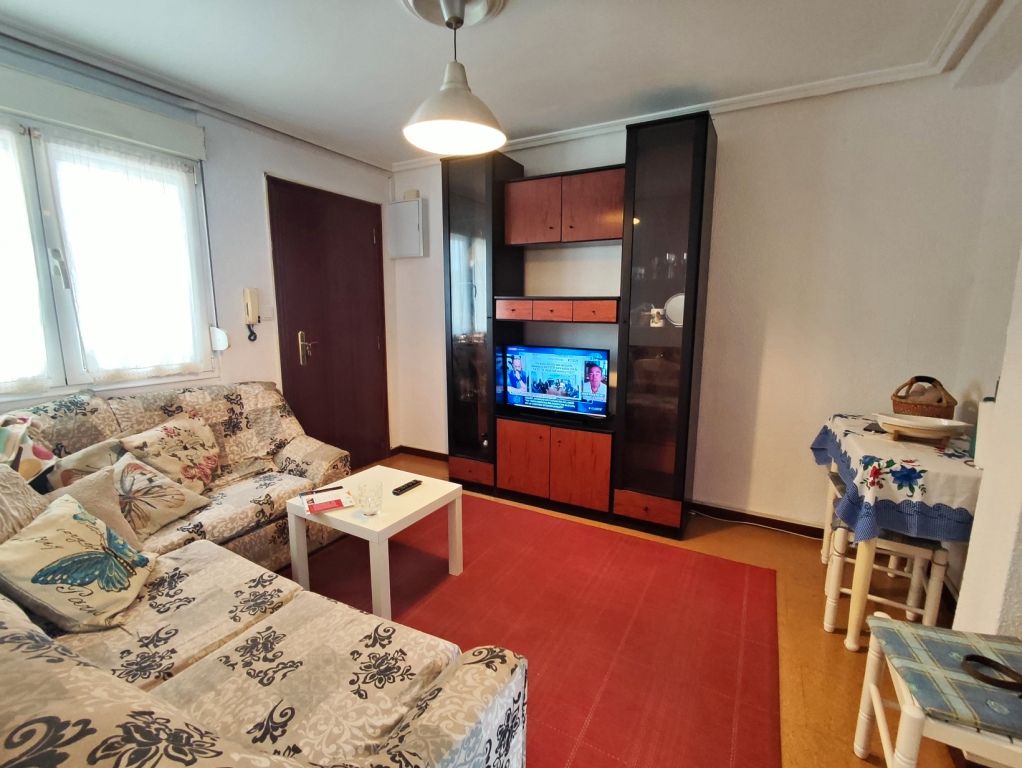 Living room of Flat for sale in Gijón   with Furnished and Oven