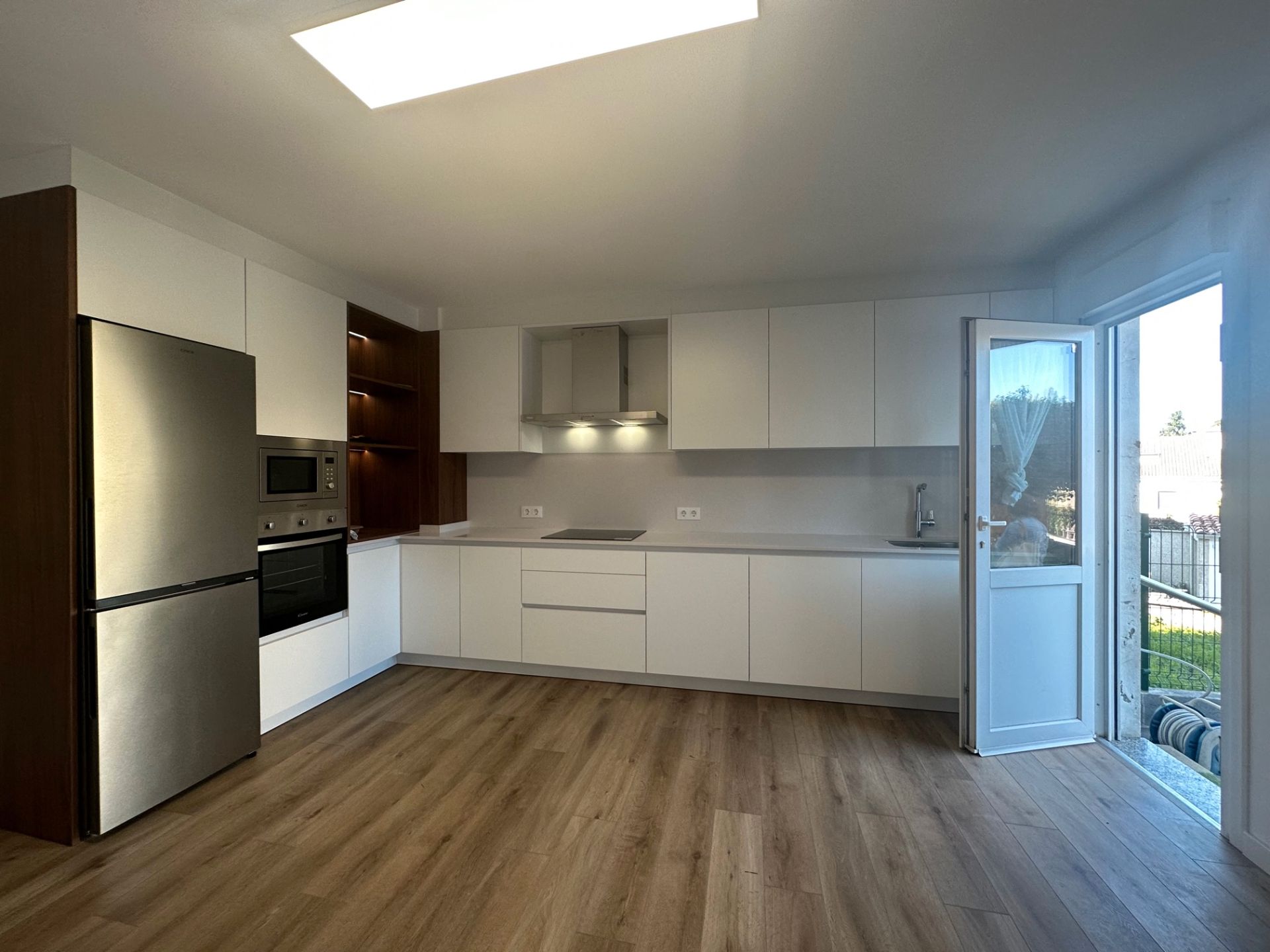 Kitchen of Single-family semi-detached to rent in Santiago de Compostela   with Heating, Private garden and Parquet flooring