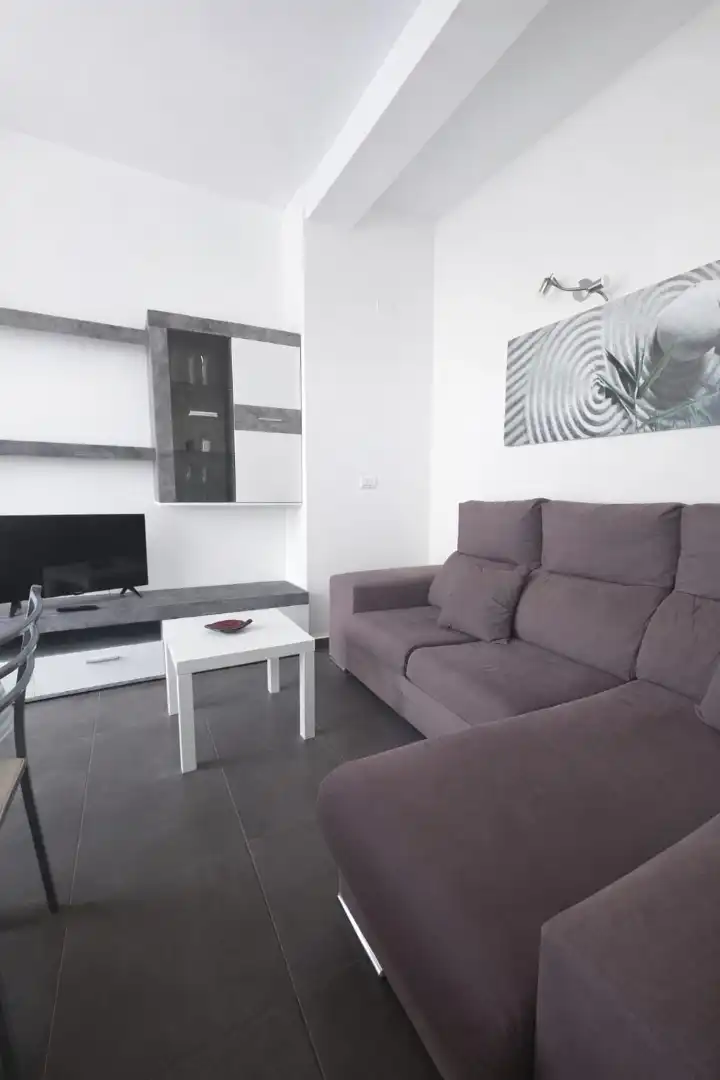 Sala d'estar de Pis de lloguer en Puerto de la Cruz amb Moblat, Forn i Rentadora
