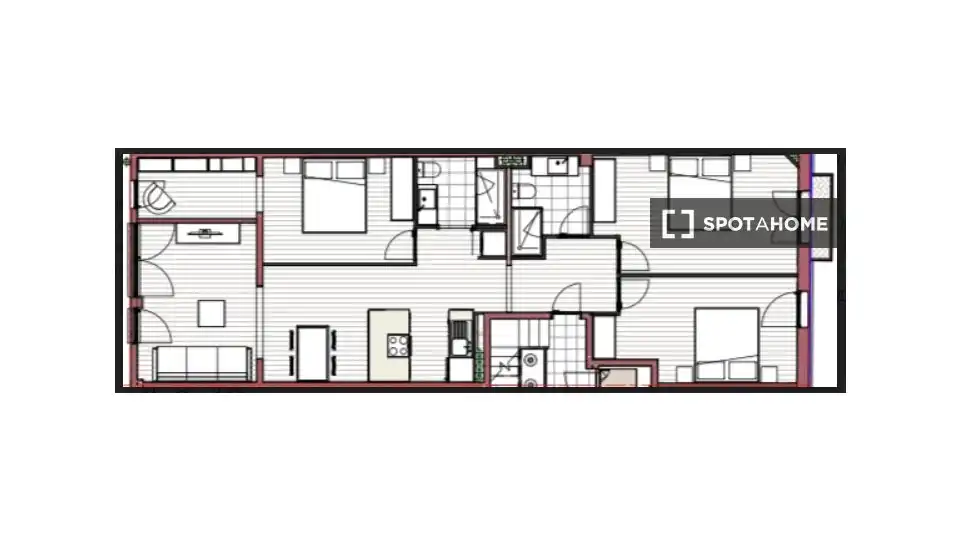 Flat with terrace to rent in Sants - Montjuïc, imagen 2