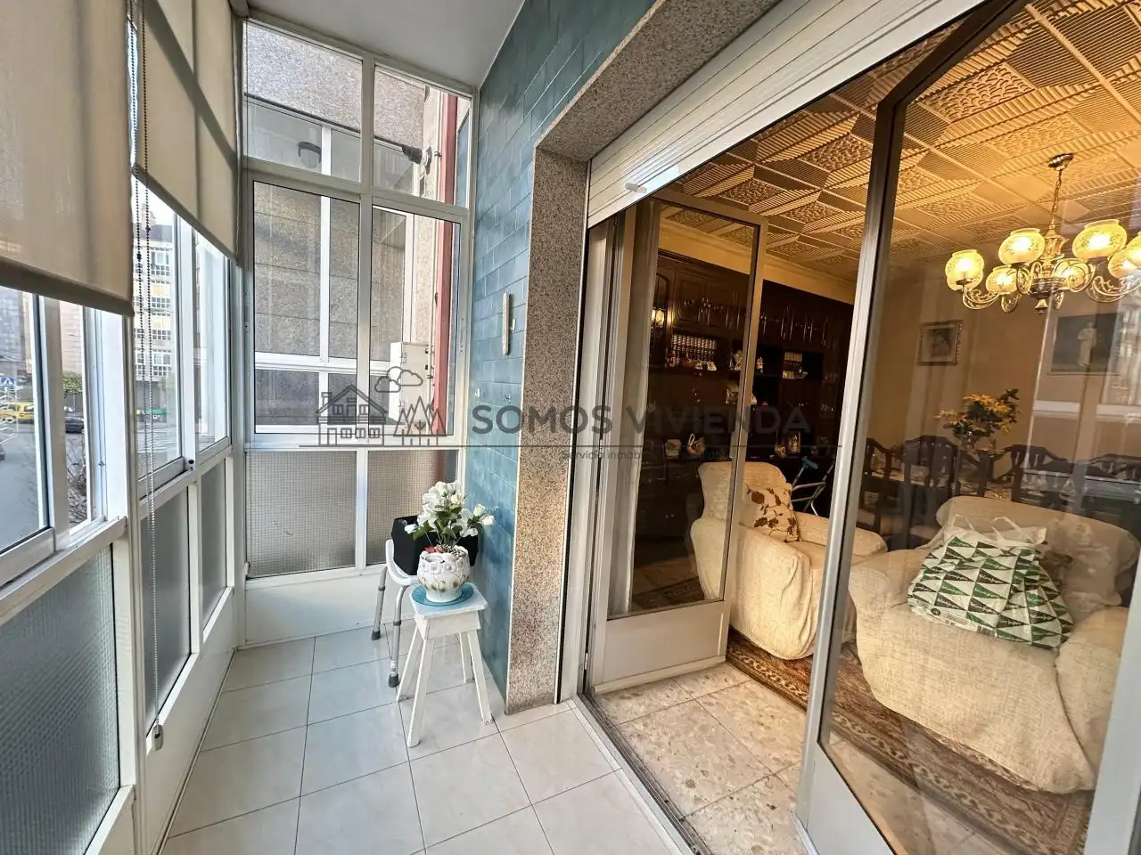 Balcony of Flat for sale in Ourense Capital   with Heating, Storage room and Furnished