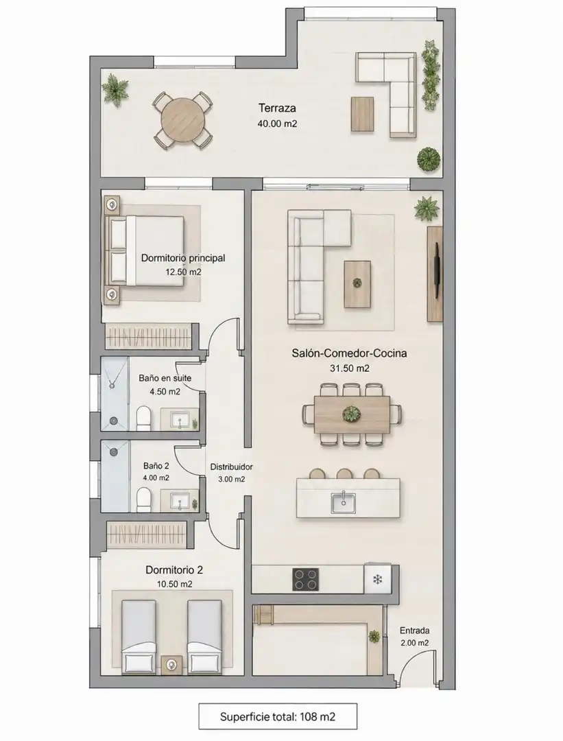 Apartamento en venta en Benalmádena con Aire acondicionado, Jardín privado y Terraza