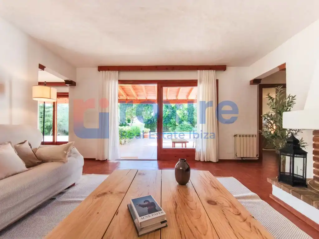 Sala de estar de Casa o chalet de alquiler en Sant Antoni de Portmany con Jardín privado, Terraza y Piscina