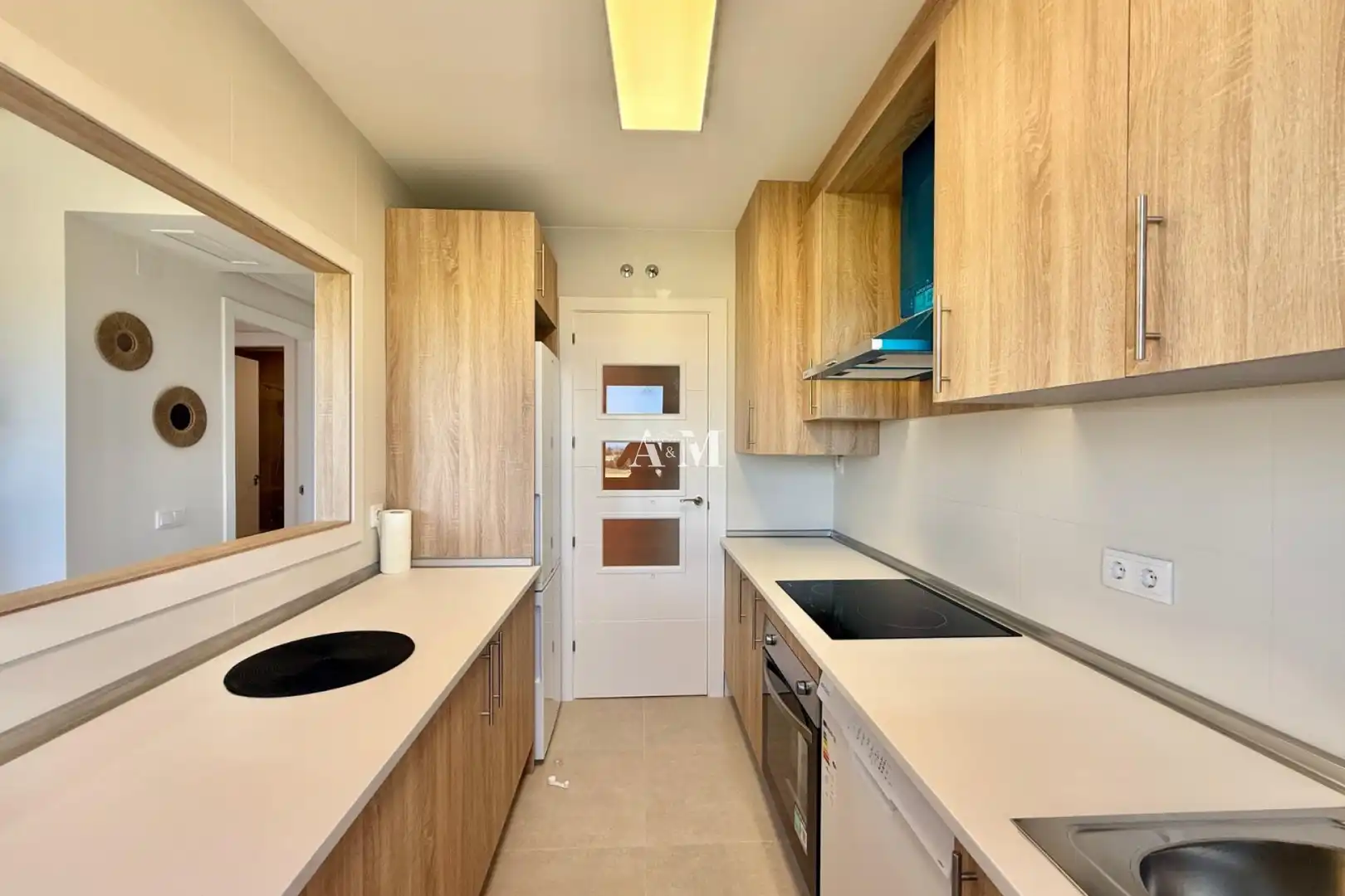 Kitchen of Flat for rent in Los Alcázares  with Air Conditioner, Terrace and Swimming Pool