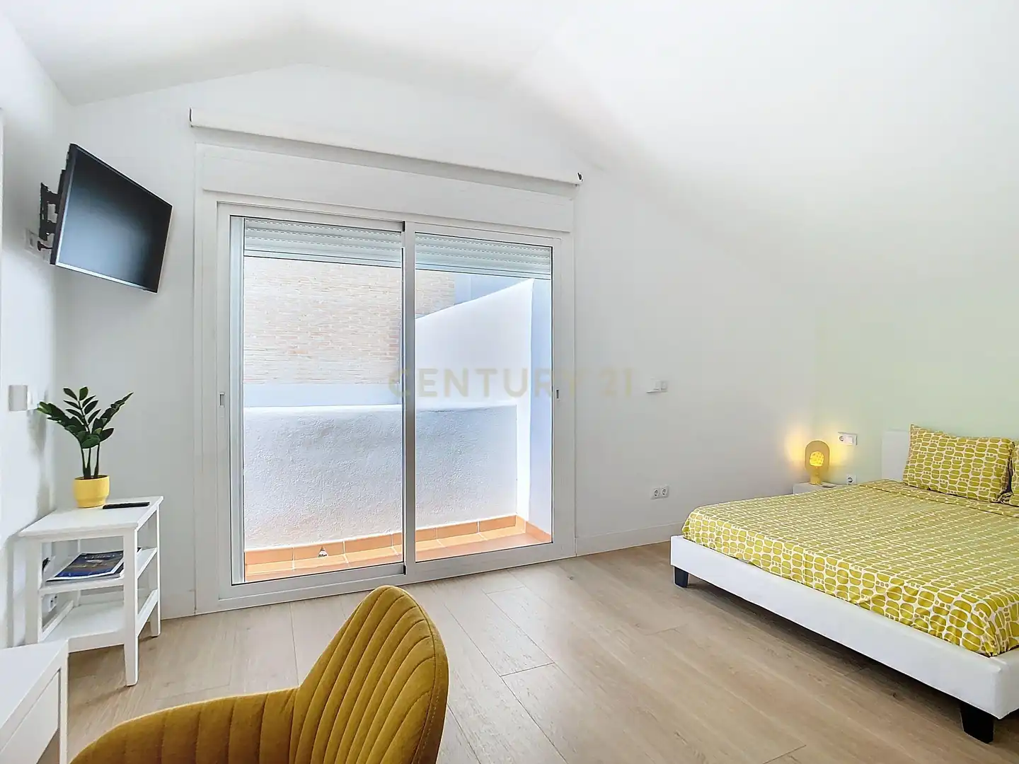 Schlafzimmer von Haus oder Chalet zum Verkauf in Benalmádena mit Klimaanlage, Balkon und Alarm