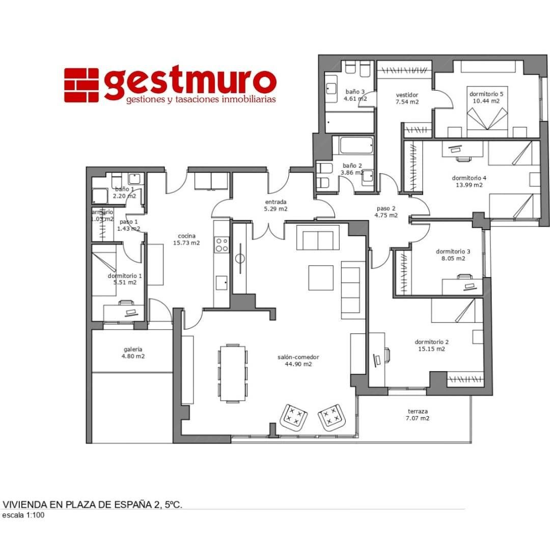 Flat for sale in Cartagena  with Parquet flooring, Terrace and Storage room