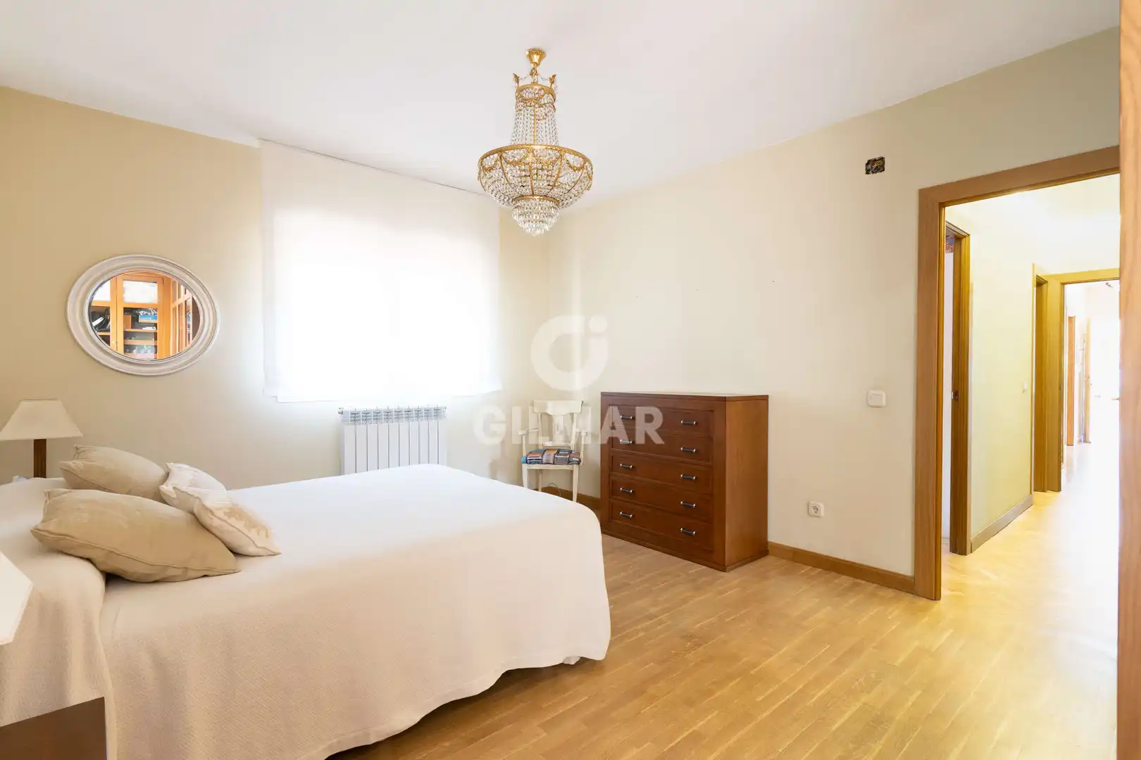 Bedroom of Houses for sale in Moraleja de Enmedio  with Heating, Private garden and Swimming Pool