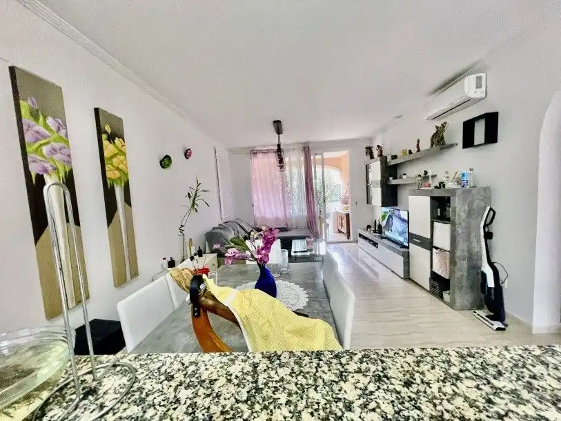 Living room of Houses for sale in Calpe / Calp  with Air Conditioner, Heating and Private garden