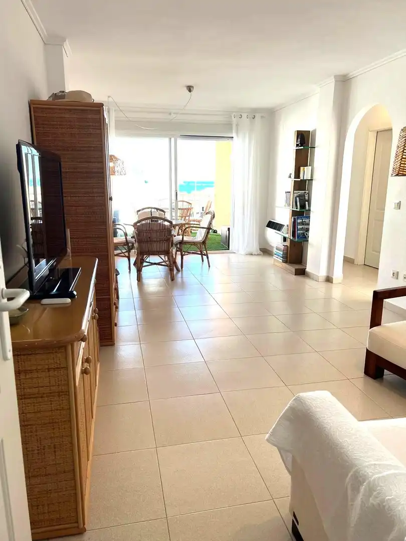 Wohnzimmer von Wohnung zur Miete in Jávea / Xàbia mit Terrasse, Abstellraum und Möbliert