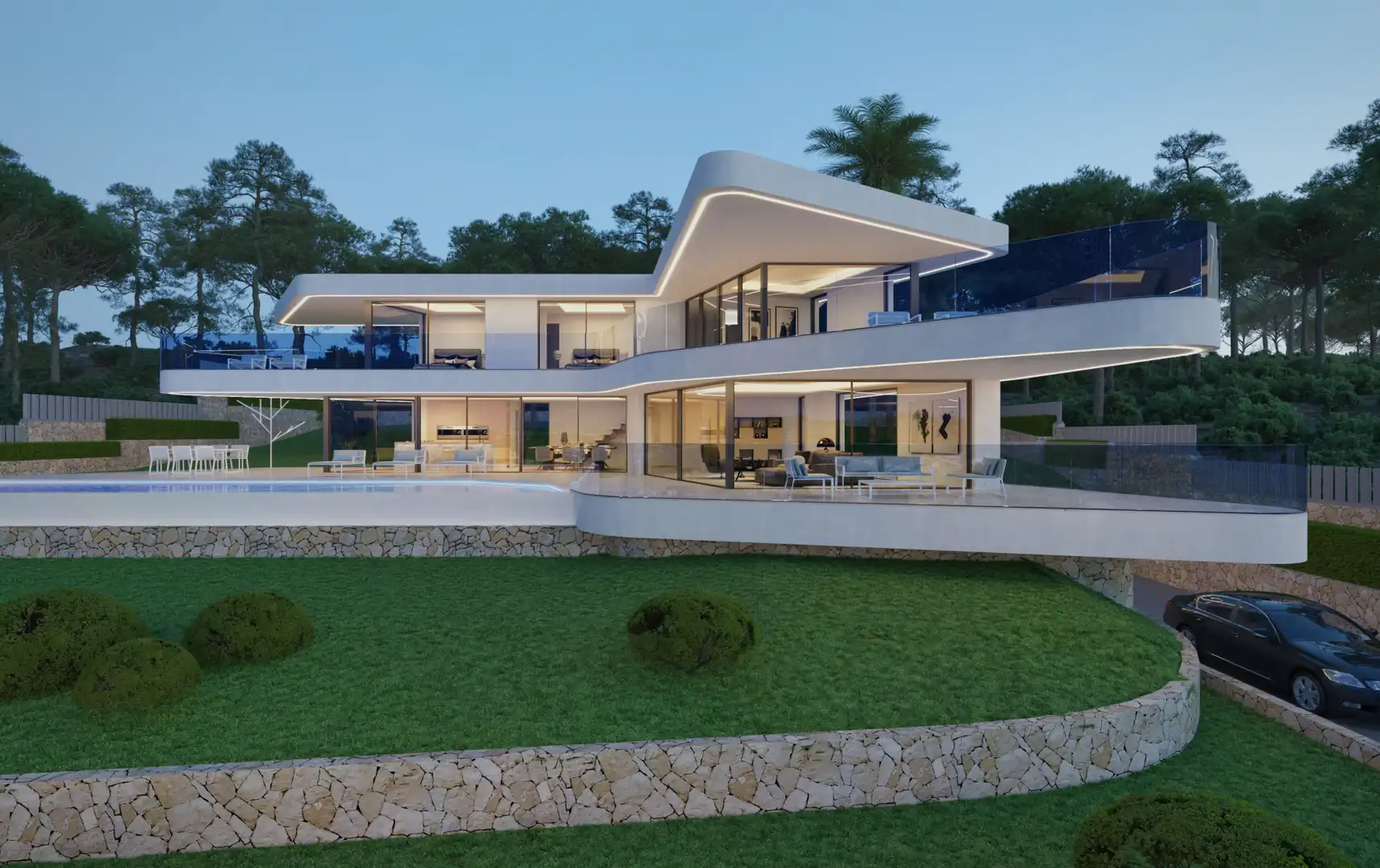 Exterior view of Houses for sale in Jávea / Xàbia  with Air Conditioner, Heating and Private garden