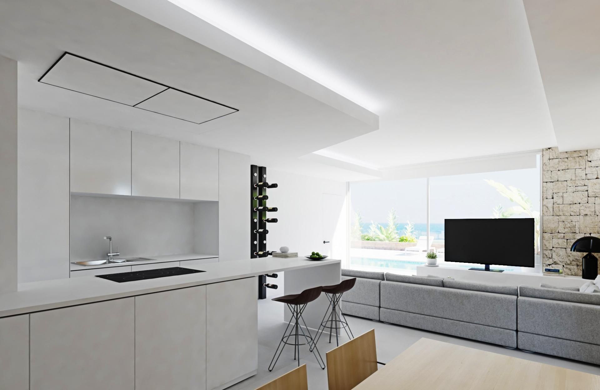 Cuina de Casa o xalet en venda en Calpe / Calp amb Aire condicionat, Jardí privat i Terrassa