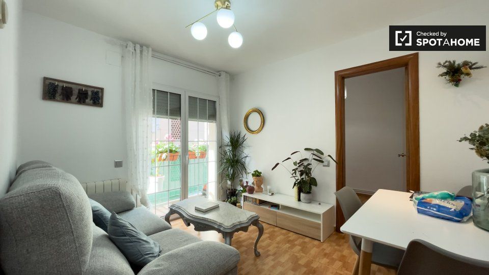 Living room of Flat to rent in  Barcelona Capital  with Air Conditioner, Heating and Furnished
