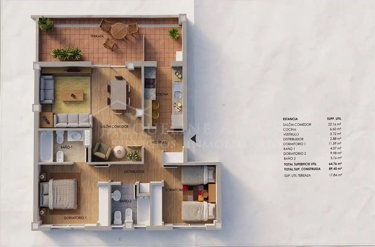 Habitación de Ático en venta en Parla con Aire acondicionado, Calefacción y Terraza