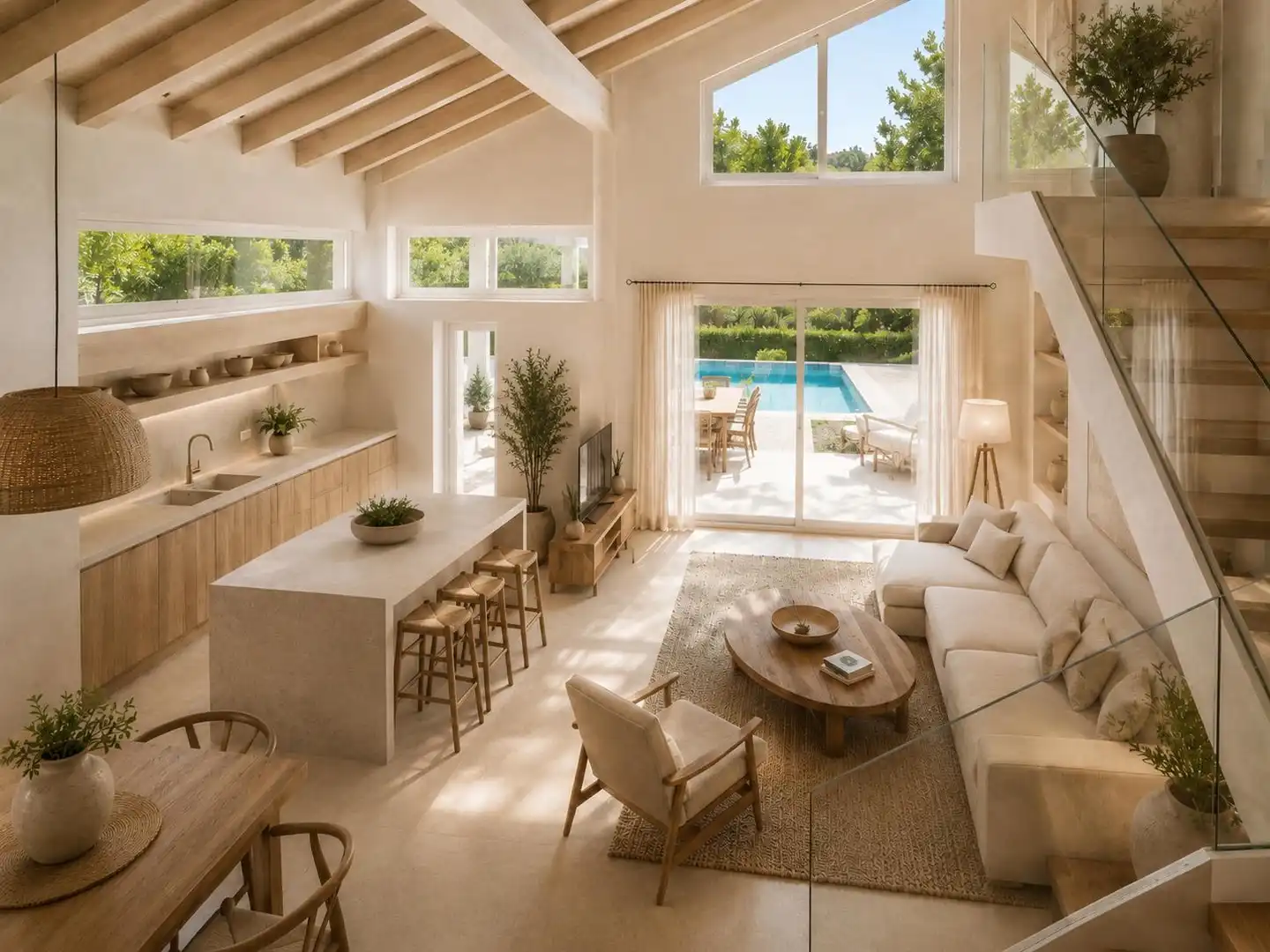 Sala de estar de Casa o chalet en venta en Es Mercadal con Jardín privado, Parquet y Terraza