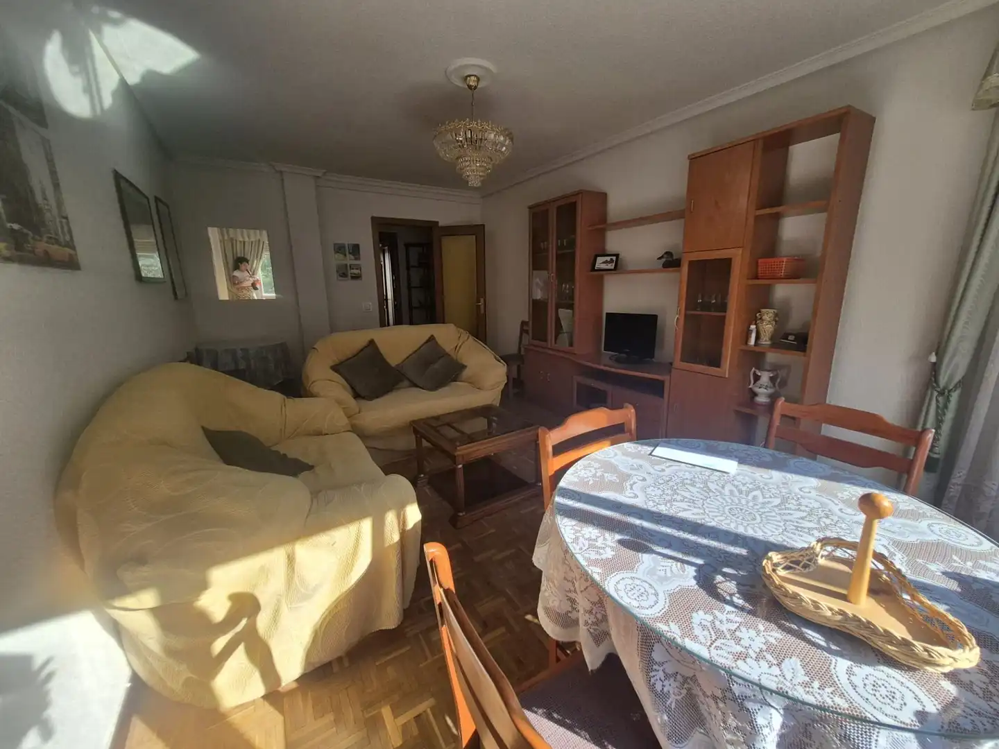 Wohnzimmer von Wohnung zum Verkauf in Ávila mit Heizung, Terrasse und Möbliert