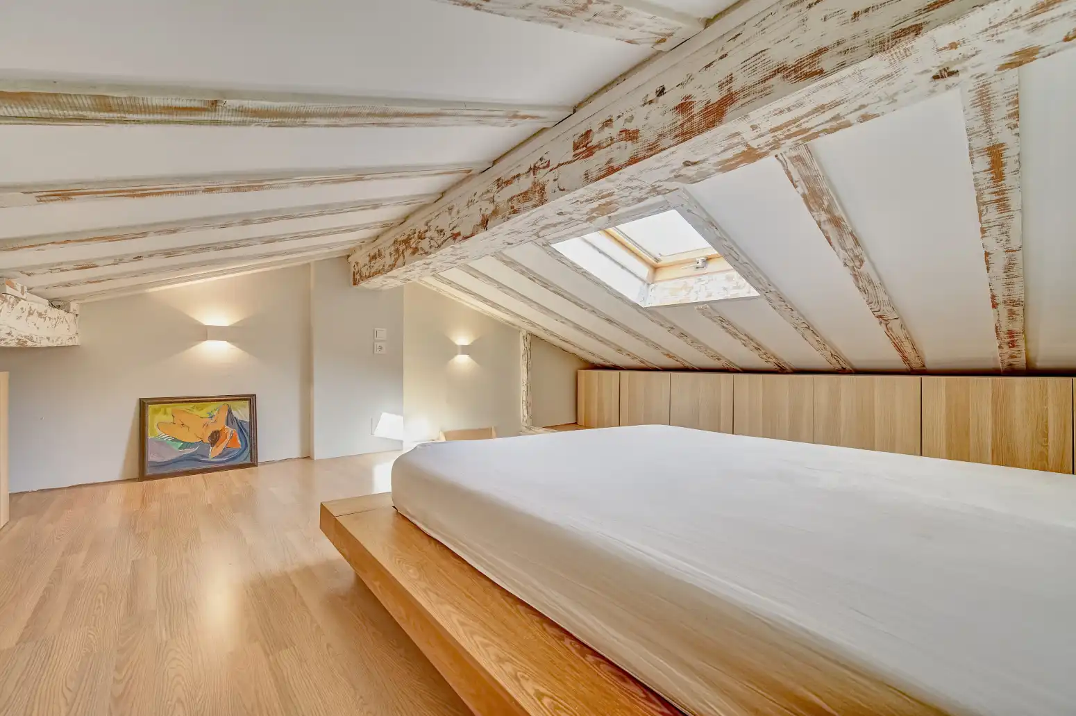 Schlafzimmer von Wohnung zum Verkauf in  Pamplona / Iruña mit Heizung und Parkett