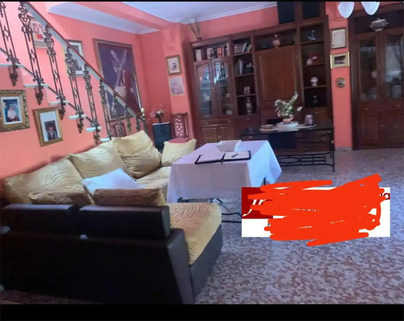 Sala de estar de Casa o chalet en venta en Hinojos con Aire acondicionado y Piscina
