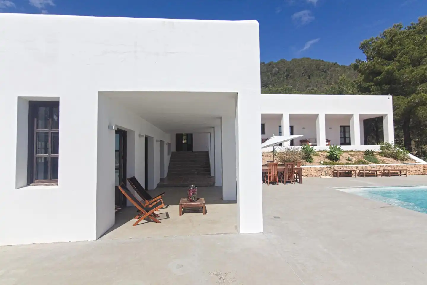 Vista exterior de Casa o chalet en venta en Sant Josep de sa Talaia con Jardín privado, Terraza y Piscina