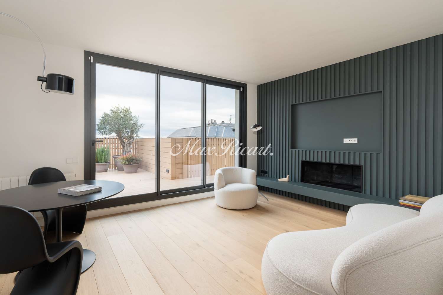 Sala d'estar de Àtic en venda en  Barcelona Capital amb Aire condicionat, Calefacció i Terrassa
