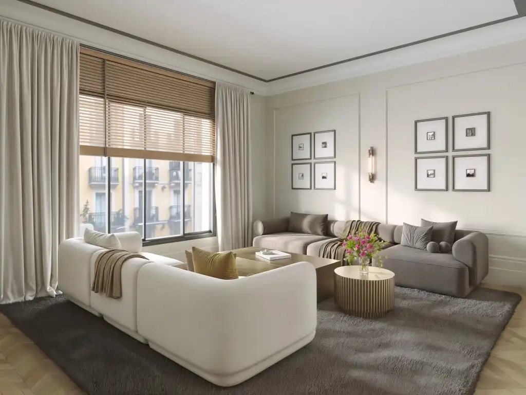 Sala d'estar de Apartament en venda en  Barcelona Capital amb Parquet