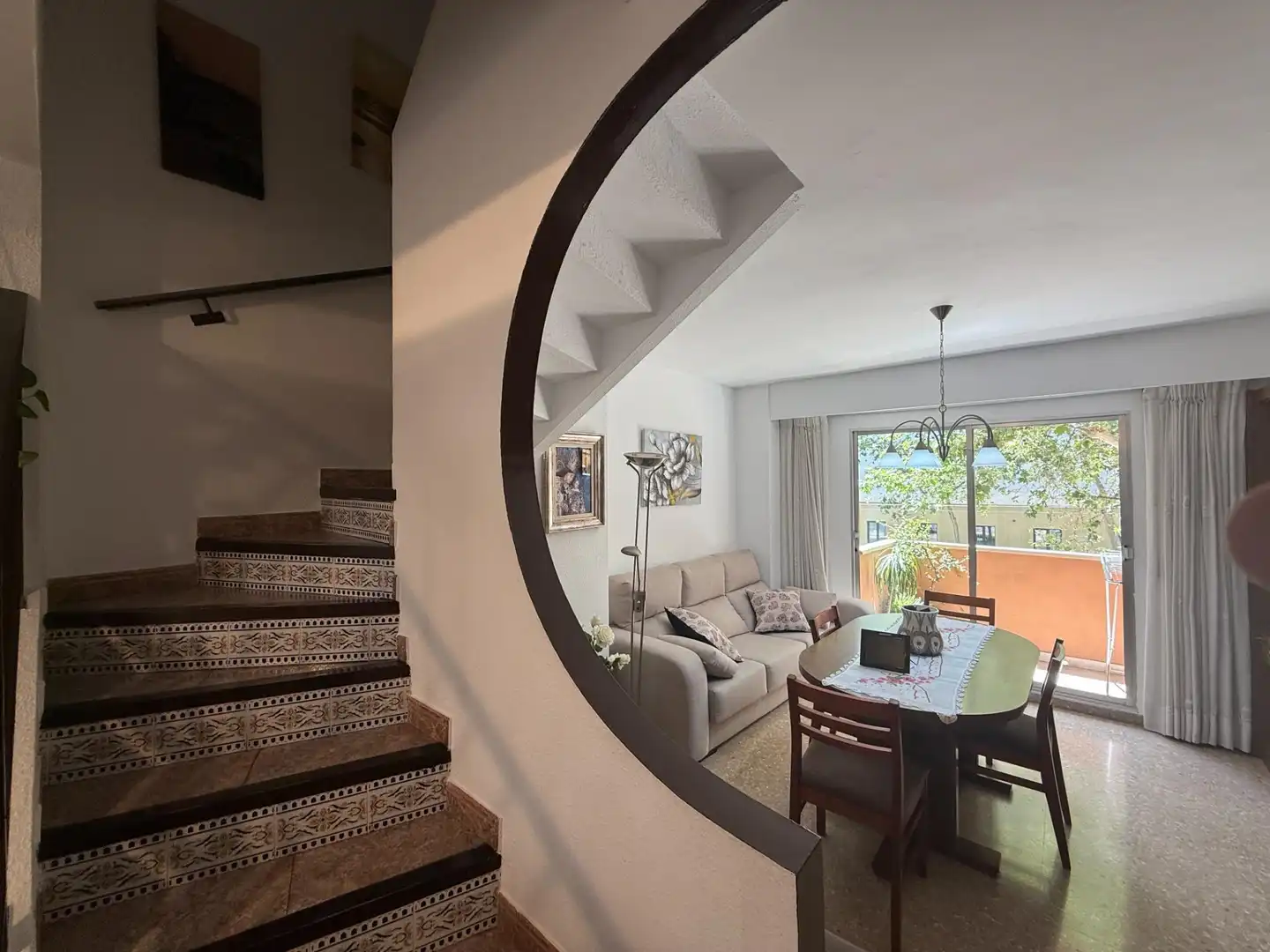 Wohnzimmer von Wohnung zum Verkauf in Valencia mit Klimaanlage und Balkon