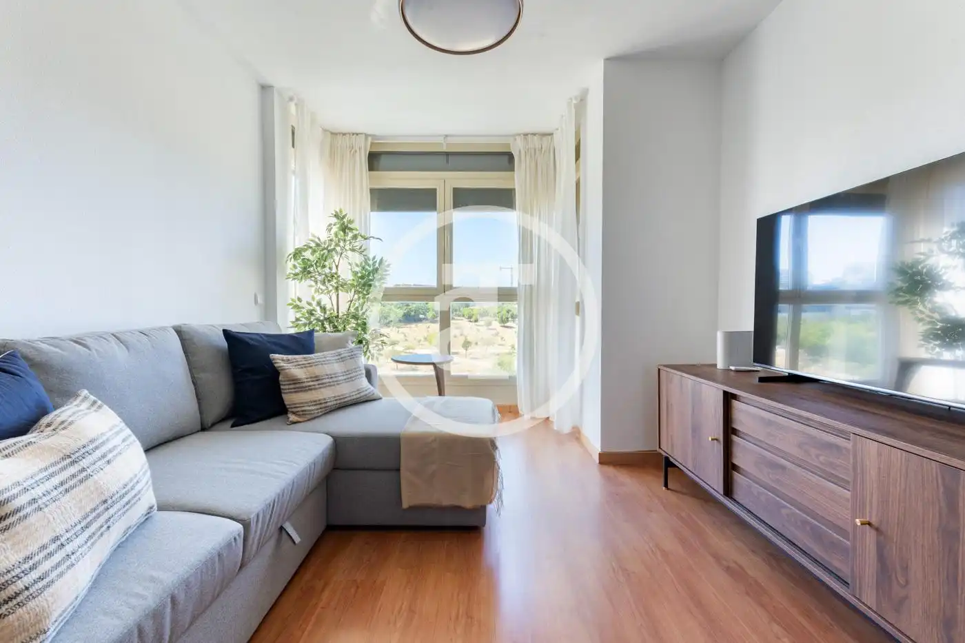 Sala de estar de Piso de alquiler en Madrid con Aire acondicionado, Calefacción y Amueblado