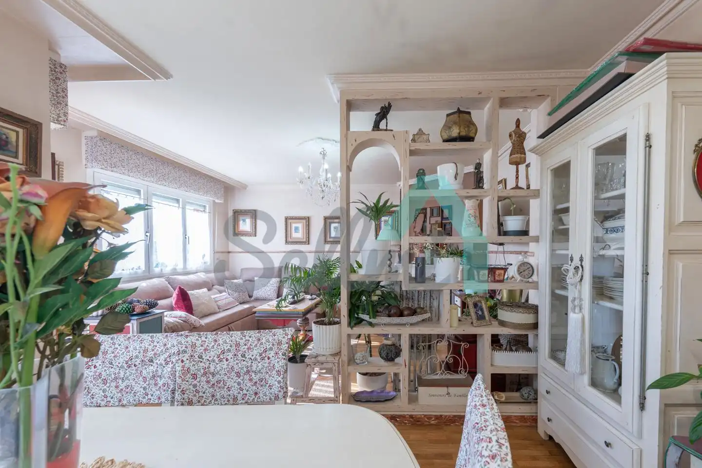 Wohnzimmer von Wohnung zur untervermieten in Siero mit Heizung, Privatgarten und Parkett