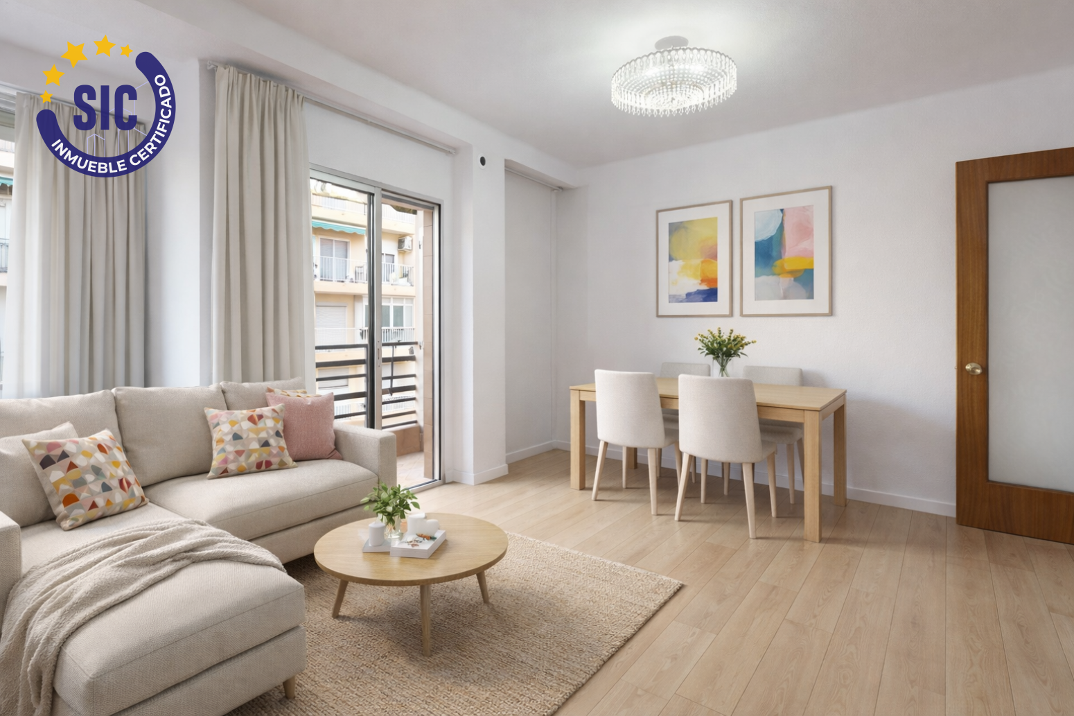 Living room of Flat for sale in  Valencia Capital
