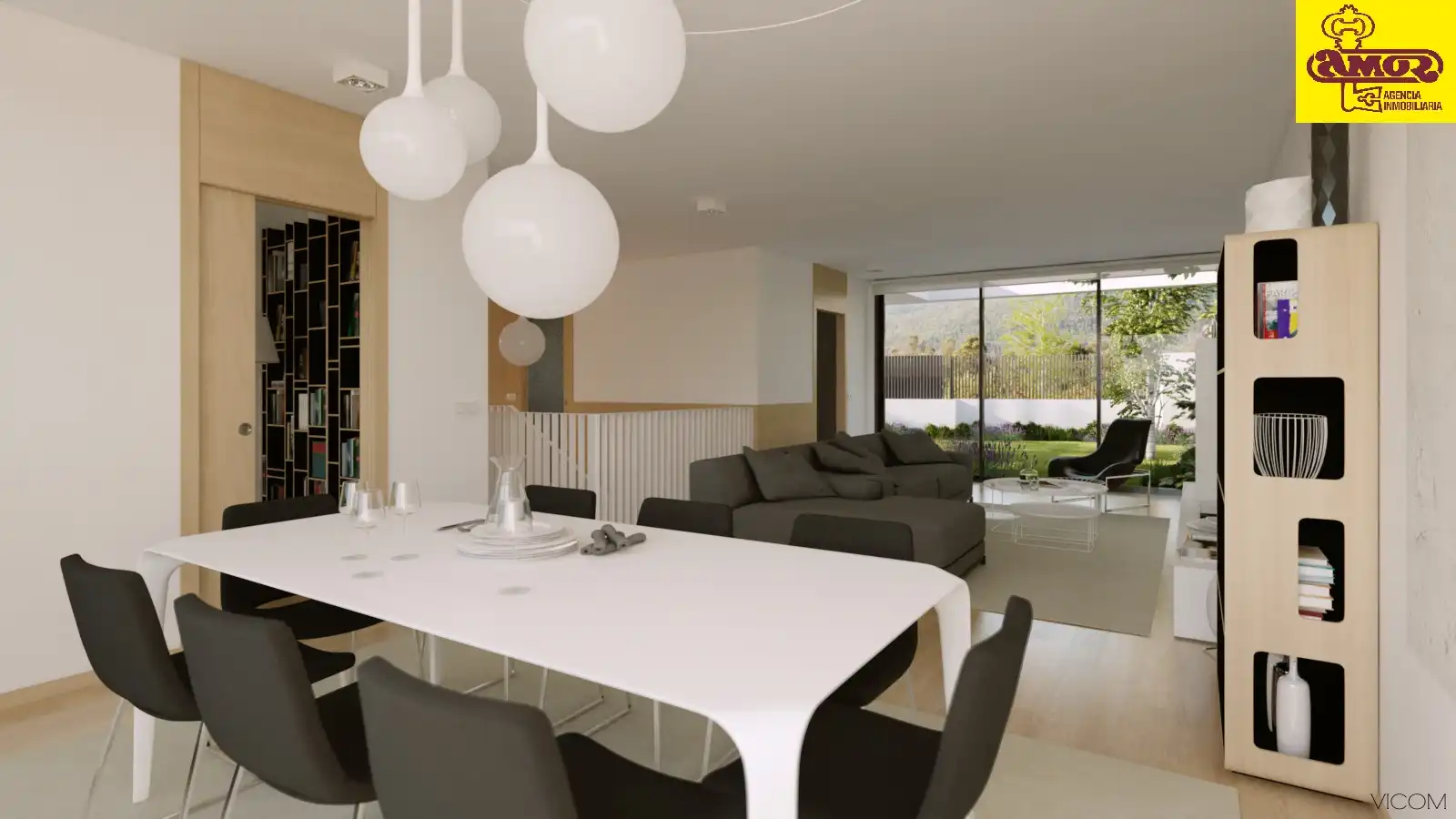 Sala de estar de Casa o chalet en venta en Santiago de Compostela  con Amueblado