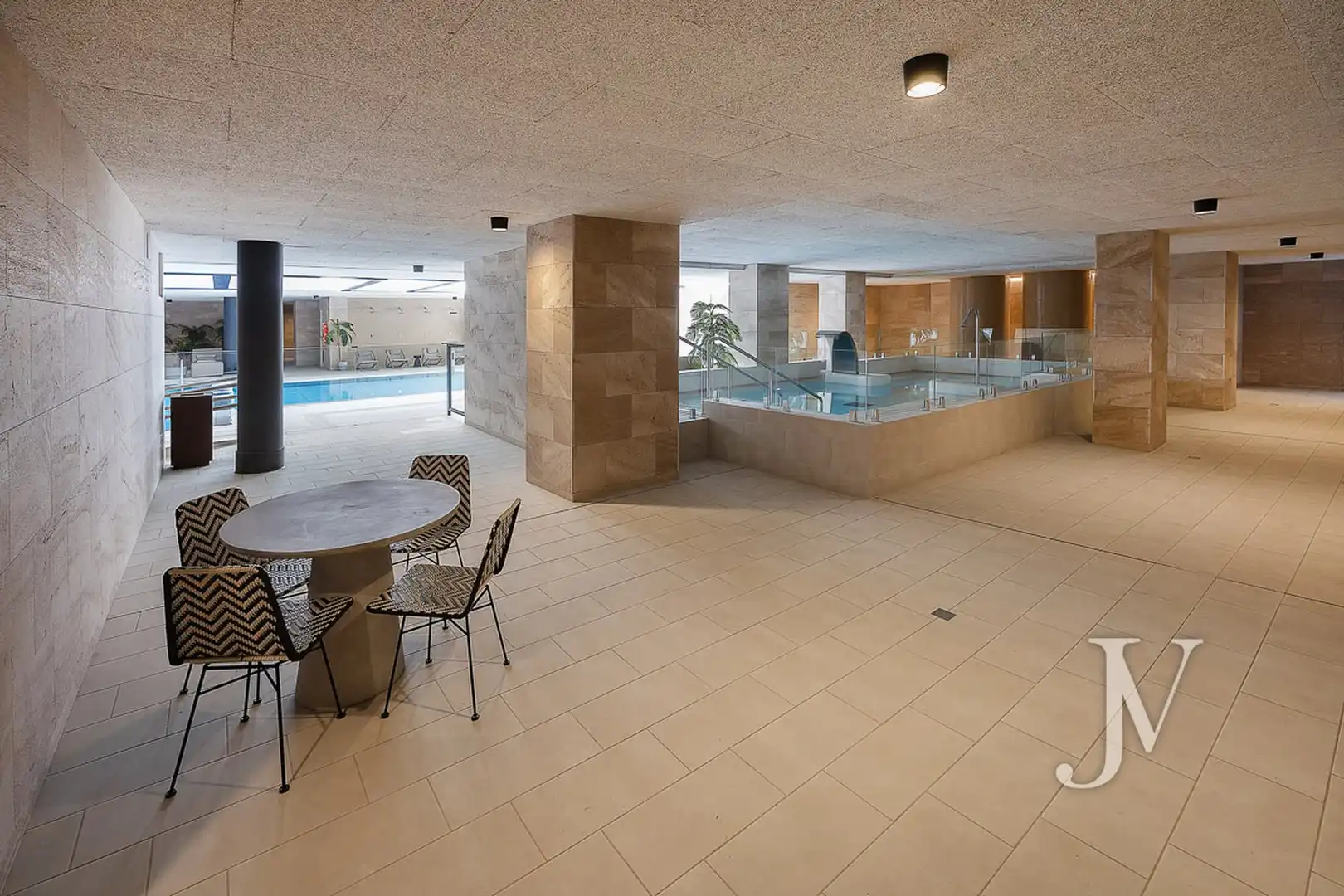 Swimming pool of Duplexes for sale in Madrid  with Air Conditioner, Heating and Private garden