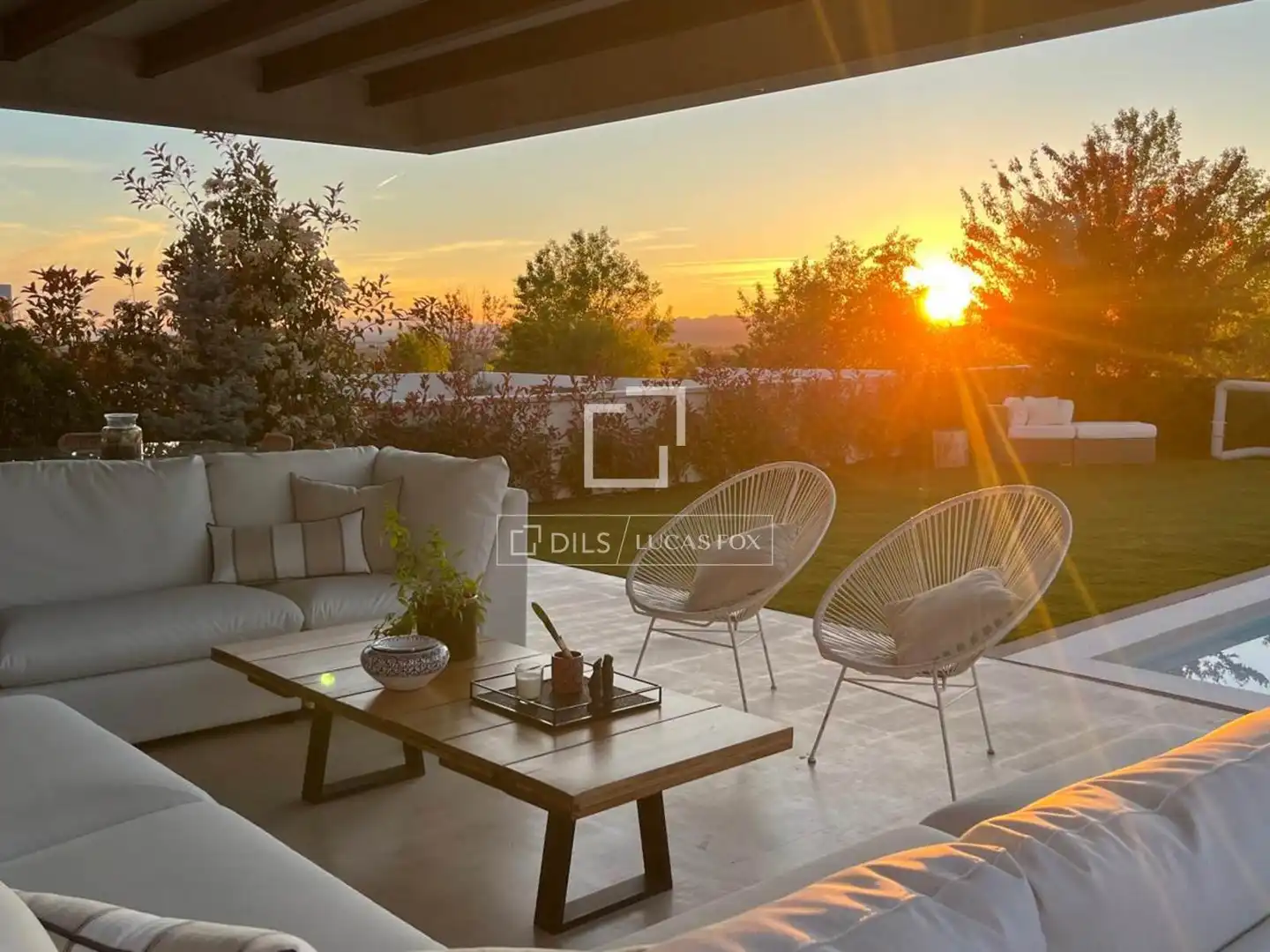 Terrasse von Country house zur Miete in Majadahonda mit Klimaanlage, Heizung und Privatgarten