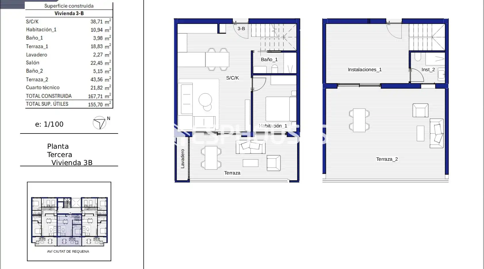 Penthouse with terrace for sale in Platja de Vila Joiosa, imagen 5