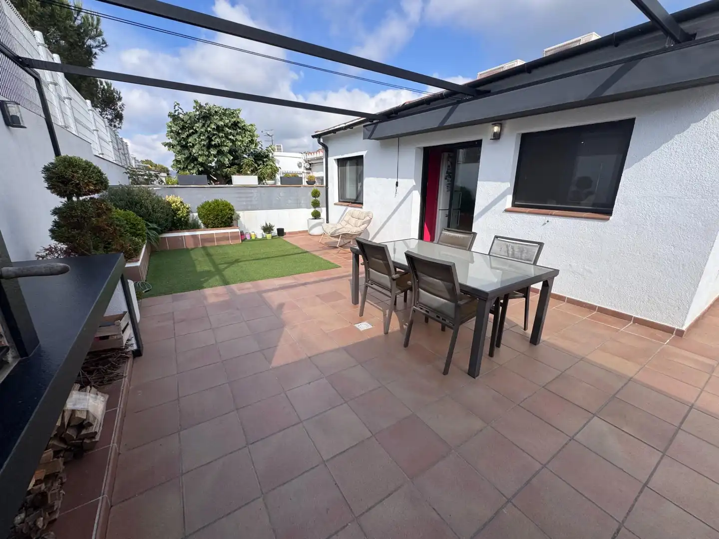 Terraza de Casa adosada en venta en Blanes con Aire acondicionado, Calefacción y Jardín privado