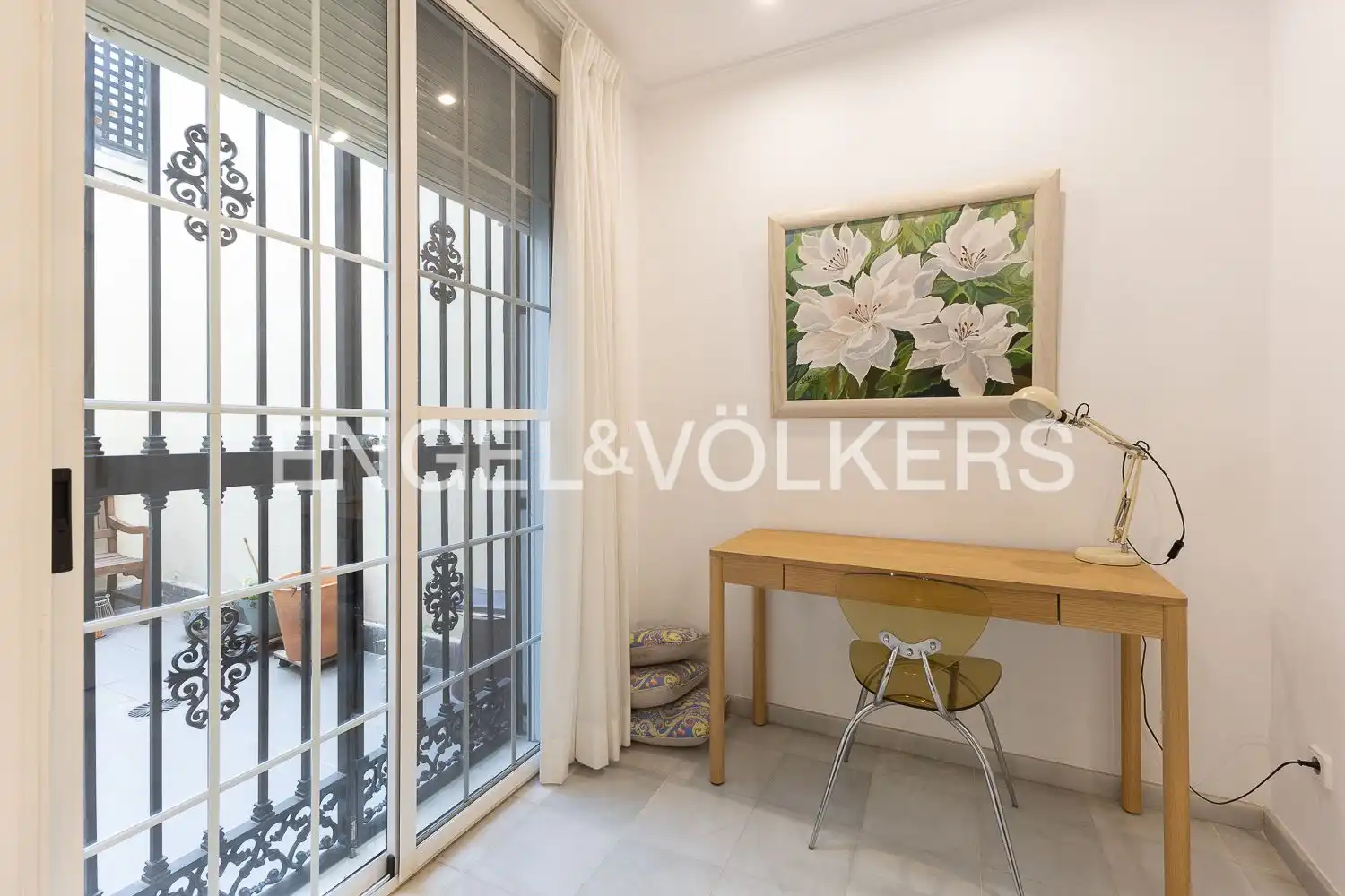Terraza de Piso de alquiler en Valencia con Aire acondicionado, Calefacción y Amueblado