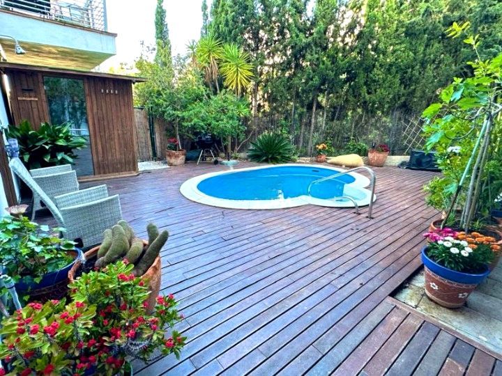 Piscina de Casa adosada en venda en Málaga Capital amb Aire condicionat, Calefacció i Jardí privat