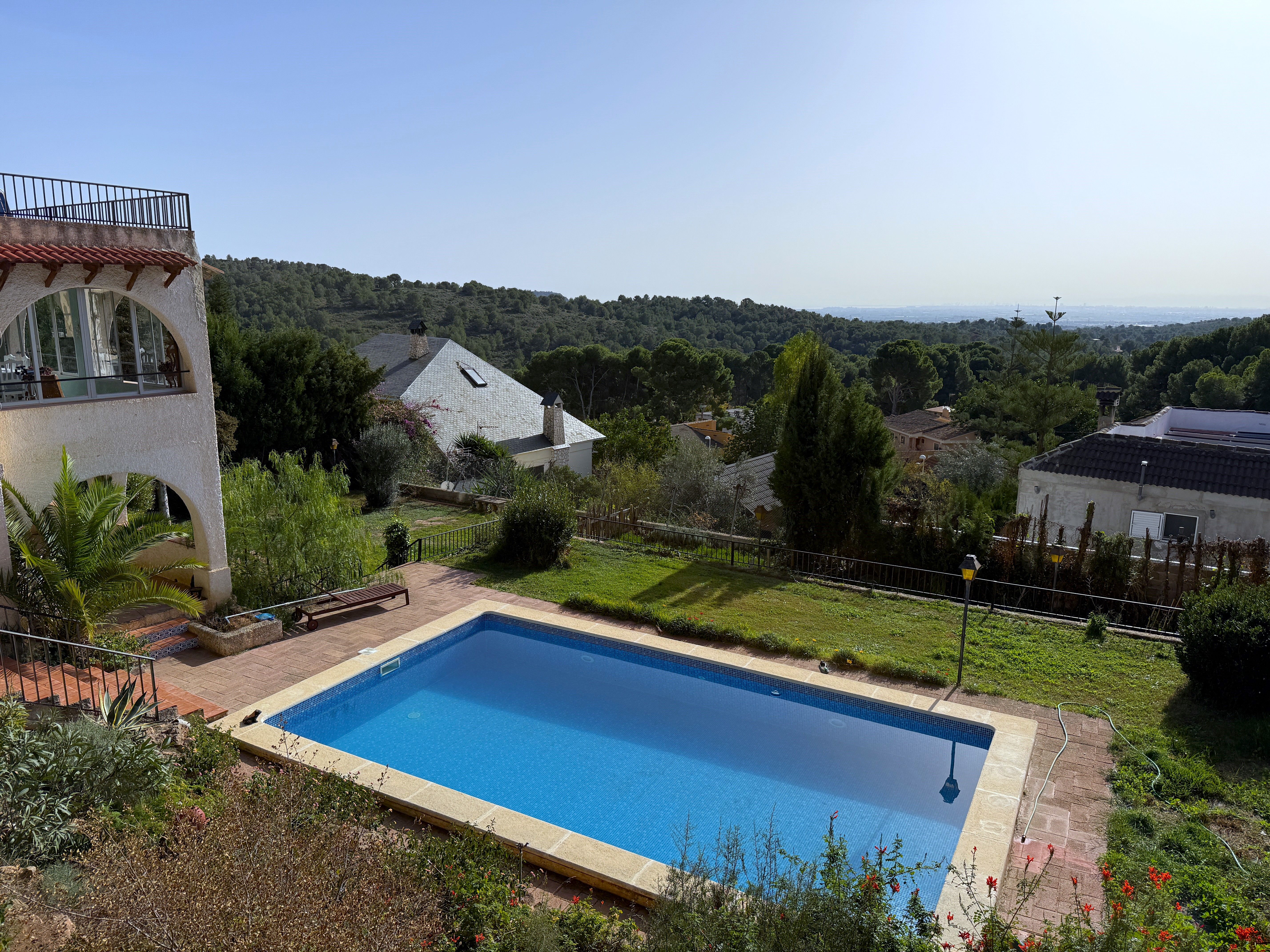 Piscina de Casa o xalet en venda en Náquera amb Jardí privat, Terrassa i Piscina