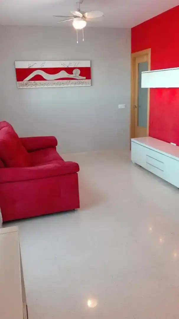 Sala d'estar de Àtic per a compartir en Cártama amb Aire condicionat, Moblat i Forn