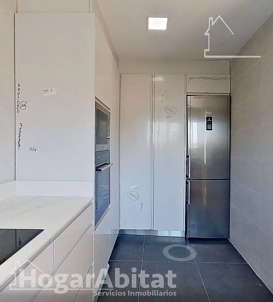 Cocina de Casa o chalet en venta en Benimuslem con Aire acondicionado, Calefacción y Terraza