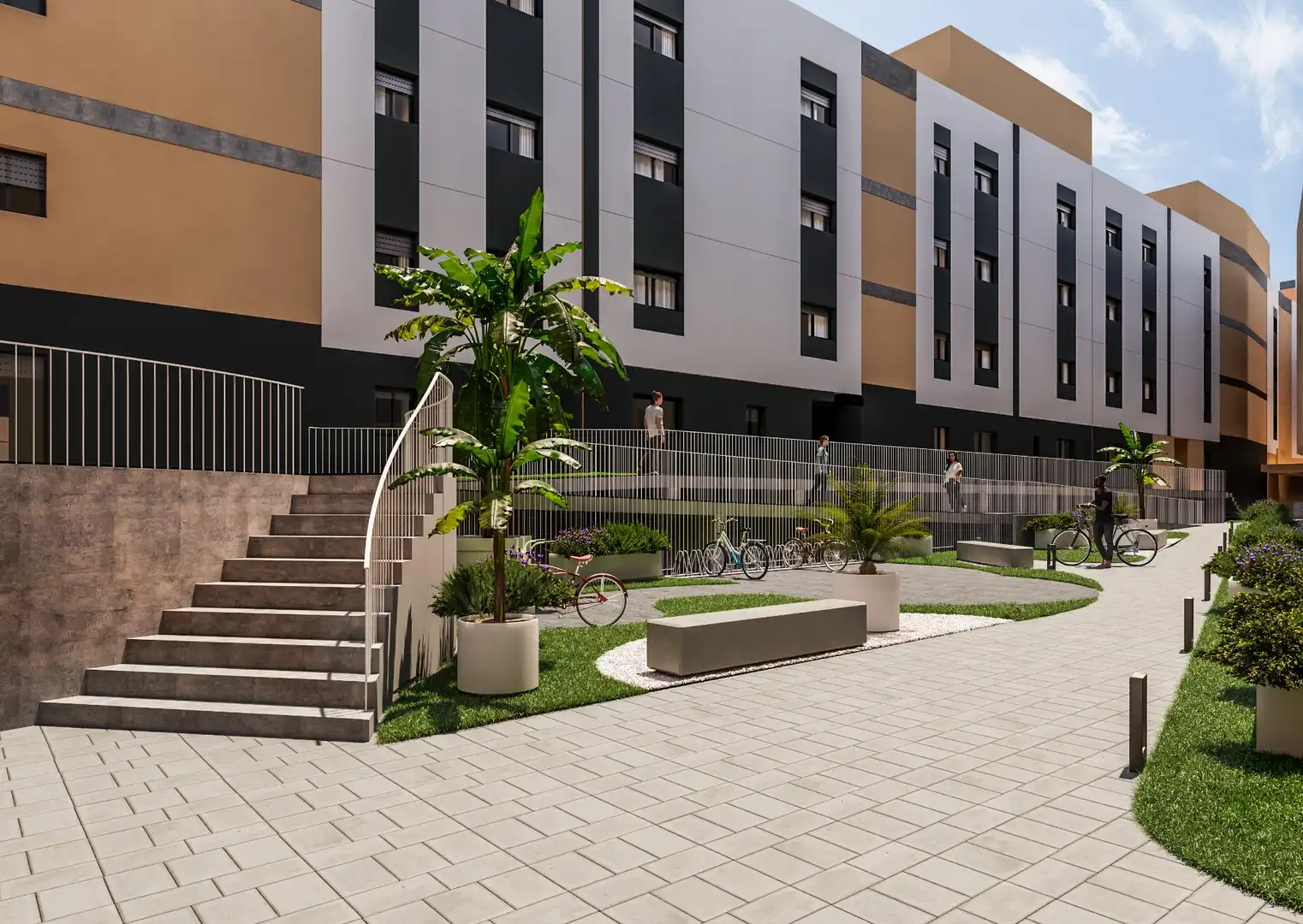 Vista exterior de Piso en venta en Alicante / Alacant con Balcón y Piscina comunitaria